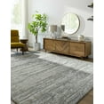 thumbnail image 4 of Hauteloom Ferrelview Living Room, Bedroom Area Rug - Contemporary - High Pile - Tan, Medium Gray, Light Gray - 5'3" Round, 4 of 15