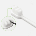 thumbnail image 2 of 4 cepillos de dientes de cerdas suaves con protector bucal Nano Ten Thousand Hair - Wave White MFZFUKR CPB-DE-WX218-1, 2 of 5