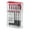 Red, variant on TUL BP3 Ballpoint, Retractable, Medium Point, 1.0 mm, Silver Barrel, Red Ink, Pack Of 12