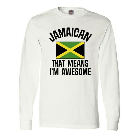 Inktastic Jamaica Awesome Jamaican Long Sleeve T-Shirt
