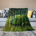 thumbnail image 2 of Orinice 3D Green Caterpillar Plush Bed Blanket, Fleece Blanket for Kids Teen Young Boys Girls, Anti Pilling Throw Blanket Modern Fashion Throw Bedroom Decor Plush Sofa Couch Blanket  50x60in, 2 of 6