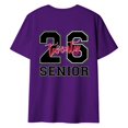 thumbnail image 4 of ZJXFGS Senior Shirts Class Of 2026 Womens Tops T Shirts for Women First Day Of School Outfit Purple 3XL, 4 of 4
