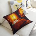 thumbnail image 5 of Cozy Halloween Bedroom Linen toss pillowcase decoration pillowcase gifting preferred 18x18 inch cushion cover sofa pillowcase sofa bedroom living room car, 5 of 8