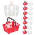 thumbnail image 4 of LOLIPPYY 20 Pcs Mini Paniers en Plastique pour Jeu de Rôle au Supermarché et Décoration de Maison Mini Rouge et Blanc, 4 of 7