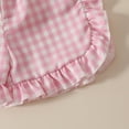 thumbnail image 4 of CYRBOKO Toddler Girls Outfit Sets, 2 Pieces Short Sleeve Elastic Waist T Shirts with Shorts Sets Pink Size 12-18 Months, 4 of 9