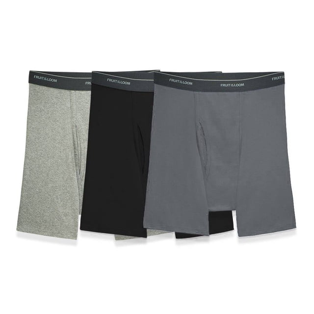 Bóxer Fruit of the Loom para Hombre Bóxer Ajustado Algodón Sustentable Multicolor 3 Piezas Talla CH