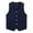 Navy Blue, variant on Unisex Adults Solid Color Volunteer Activity Uniform Vest Waiter Bartender Waistcoat for Women Men Sky Blue M