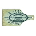 thumbnail image 2 of Nautical Cutting Board, Retro Coastal Lighthouse Ship Helm Wheel Antiqued Seabirds Seagulls, Tempered Glass Cutting and Serving Board, Wine Bottle Shape, Grey Yelloe Slate Blue, by Ambesonne, 2 of 5