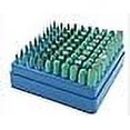 thumbnail image 2 of CHENTEC 100 Pcs Têtes de Meulage en Caoutchouc Accessoires de Polissage Kit de Tête de Roue Montée (Vert), 2 of 4