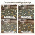 thumbnail image 7 of ODIKA 4'x6' Olive Green Serenity Garden Decorative Washable Area Rug Elegant Floral and Dot Motifs in Harmonious Layout for Bedroom, Reading Nook, Pet Friendly & Non-Shedding, 7 of 7