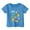 Blue, variant on Hiijoy Toddler Girls Graphic T Shirt Animal Print Short Sleeved Kids Soft Casual T-Shirt