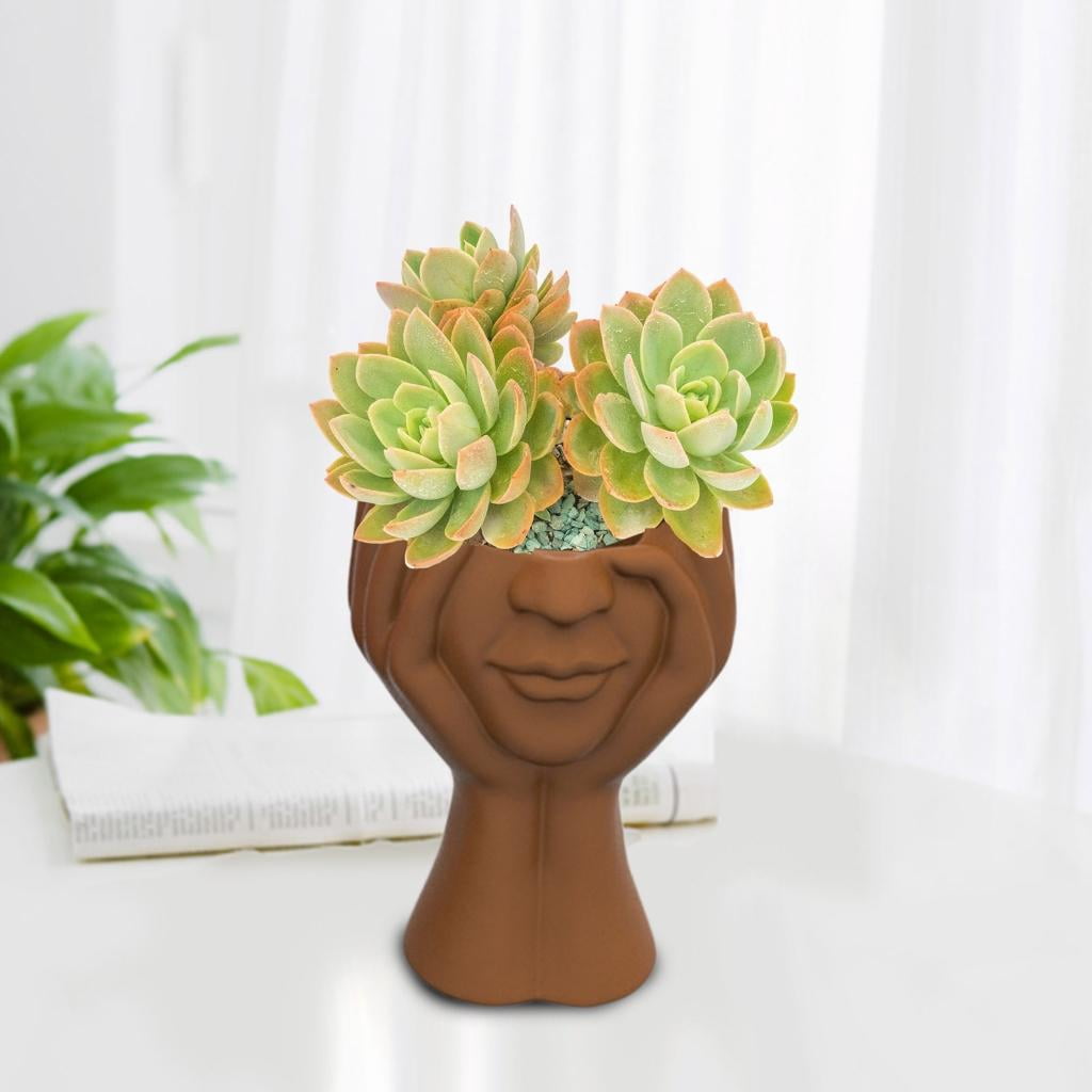 Osdhezcn Flower Pot Silicone Mold Concrete Succulent Planter Mould DIY Candle Holder Mold