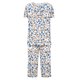 thumbnail image 5 of Sexy Pijama Conjunto para las Mujeres, Cuello Redondo Blusa de Manga Corta Y Pantalones, Traje de Moda Casual, 5 of 9