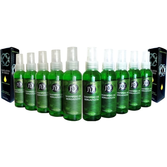 10 Frascos de Shampoo Natural JYE Bergamota 60 ml