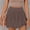 01 Brown, variant on Women Shorts Linen Boho Ruffle Mini Skirts Pleated High Waist Cute Butterfly Skorts with Pockets Summer Trendy