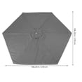thumbnail image 2 of PENIKOKO Lona Para Sombrilla Exterior De Patio Con Material De Poliéster Duradero Y Fácil Limpieza, 2 of 7