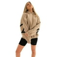 thumbnail image 2 of Haute Qualité! Chandails à Capuchon Blakely pour Femmes Sweat à Capuche Manches Longues Décontracté Khaki, 2 of 5