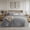 02 - Grey - Clover, variant on Quilts Queen Size - Bright White Bedspread Queen Size & Lightweight Comforter, Modern Coverlet with Clover Pattern, Ultra Soft All-Season Bedding, 90 x 96 Inches