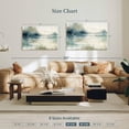 thumbnail image 4 of Elephant Stock Still Evening Waters Ii Wall Art - Horizontal Canvas Wall Art - Living Room Wall Decor - Abstract Canvas - Blue And Gray Decor By Carol Robinson - 39" x 26", 4 of 8