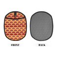 thumbnail image 2 of Pofeuu Red Cars Print Silicone Pot Mat Mitten With Hanging Loop Heat Resistant Oven Mitts Non-Slip Bbq Baking Smoking Potholders, 2 of 7