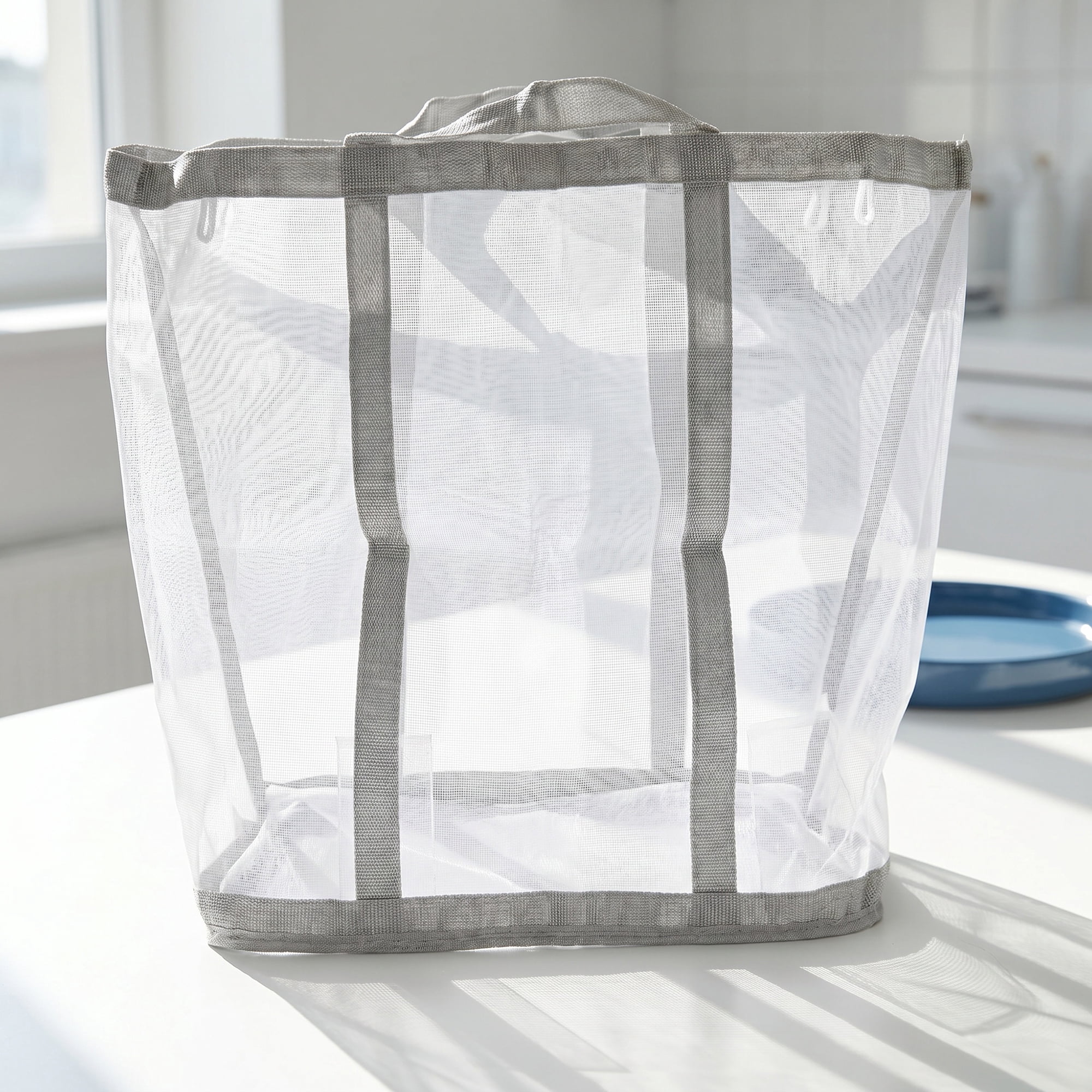 Unique Bargains Collapsible Polyester Laundry Hamper for Home and Travel Use 13.8"x8.7" Gray