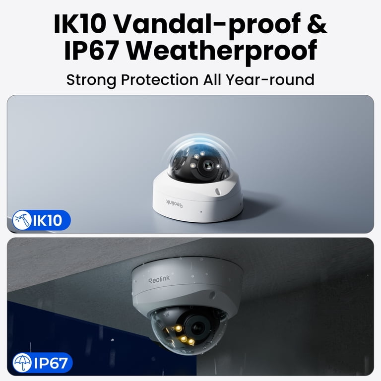 4 pack) Reolink Duo 3V PoE 16MP 180° Dual-Lens Outdoor Security