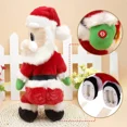 thumbnail image 5 of Nuevo regalo de Navidad, juguete musical eléctrico que baila, muñeco de Papá Noel que hace twerking y canta, decoración navideña, decoración para el hogar y el centro comercial, 5 of 5