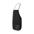 thumbnail image 3 of LIBERTY BAGS Aprons for Men and Women | 4 Pieces of Gardening Aprons with Pockets Which Made with 9 Oz./yd², 70/30 Polyester/cotton Heavy Twill - Black | Size - Neck Strap 25" Waist Ties 23", 3 of 5