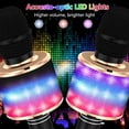 thumbnail image 2 of Micrófono de karaoke Amazmic Kids portátil Bluetooth negro dorado, 2 of 9
