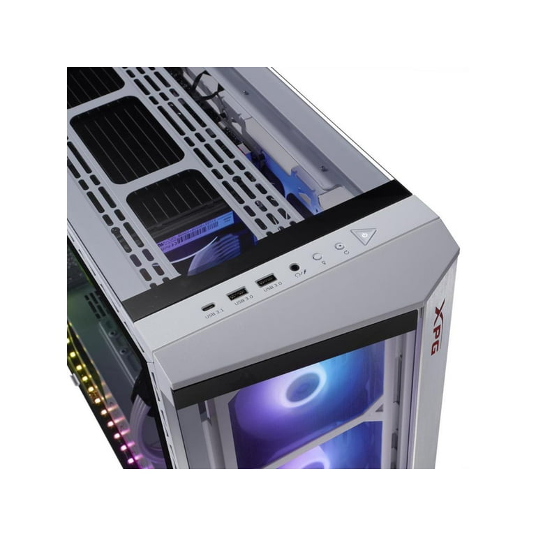  GAMDIAS White RGB Gaming ATX Mid Tower Computer PC