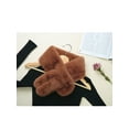 thumbnail image 4 of Allegra K Women's Fluffy Faux Fur Collar Scarf Rabbit Ears Plush Neck Wrap, 4 of 7