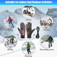 thumbnail image 2 of Dmlowu Heated Gloves for Men Women - USB Rechargeable Heated Gloves, Winter Thermal Gloves for Working Skiing Hiking Cycling, Waterproof Heated Gloves for Men Women, 2 of 9