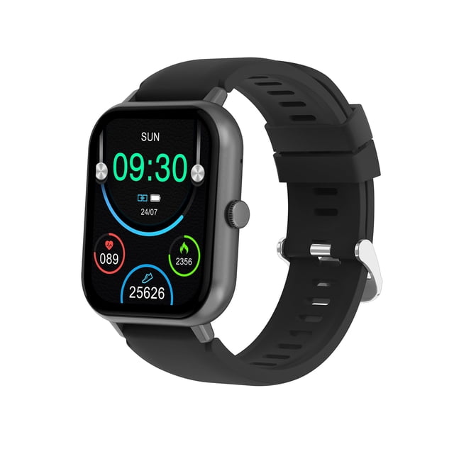 Bettdow Reloj Inteligente Cuadrado HD 1.85" | Bluetooth, Monitor de Salud 24H, 100+ Modos Deportivos, IP68, Smartwatch para Hombres y Mujeres, Personalizar el Fondo de Pantalla, Negro