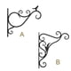 thumbnail image 5 of Yuarrent 2 piezas de soportes de cesta colgante de Metal para interior y exterior, colgador de flores para plantas de jardín, gancho de Jardín y Patio Bladeren, 5 of 6