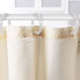 thumbnail image 3 of Paquete de 12 cortinas de ducha modernas y simples en forma de O para baño y sala de estar, con ganchos de plástico transparente, 3 of 5