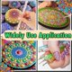 thumbnail image 4 of Kit de 74 herramientas para pintar mandalas CHEPIHG con plantillas pincel y bolsa, 4 of 5