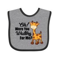 Inktastic Oh Were You Waiting for Me with Baby Giraffe Boys or Girls Baby Bib