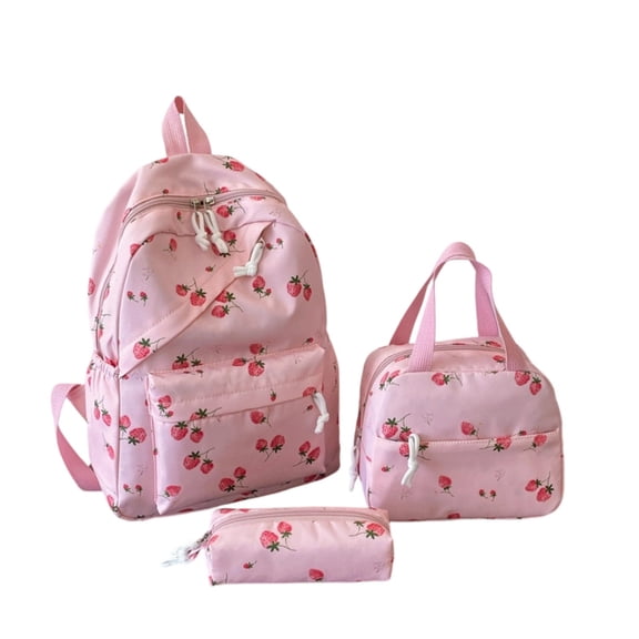Large Capacity 3 Piece Backpack For Students Cute Cartoon Style Travel With Spacious Compartments And Comfortable Straps Back To School Backpack