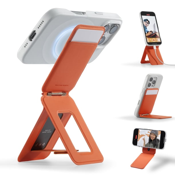 Funda con trípode para teléfono MOFT Sunrise de piel vegana