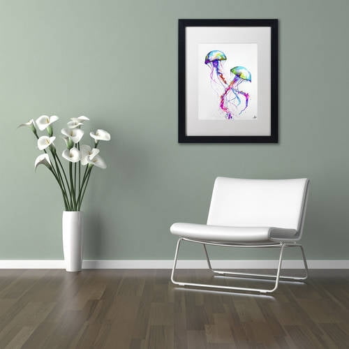 Trademark Fine Art 'Narasumas' Canvas Art by Marc Allante, White Matte, Black Frame