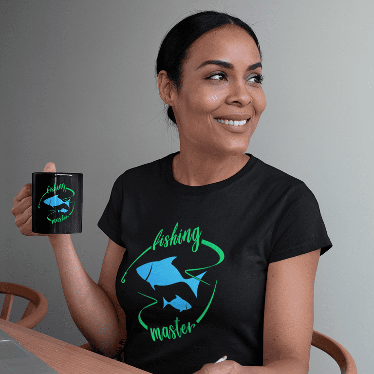 Fire Fit Designs Fishing Shirts for Women - Fishing Shirt - Womens Fishing Shirts - Fishing Master T-Shirt - Fishing Gift Shirt, Women's, Size: Medium