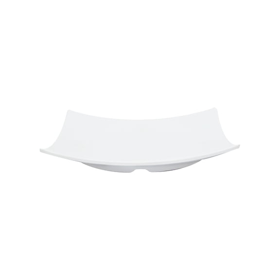Excellante Classic White Extra Heavy Weight Melamine Dinnerware Collection 12 3/8" Flare Plate, 2" Deep, Comes in Dozen