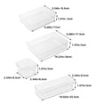 thumbnail image 2 of RUNROTOO Makeup Organizer for Vanity Clear Vanity Organizer Tray PET Organization for General Users 4-Piece Set, 2 of 7