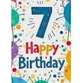 thumbnail image 4 of Colorful Balloon Themed 7th Birthday Backdrop Banner Party Decoration Background Photography Props for Birthday Party Celebrations Decor Happy Birthday Event Supplies, 4 of 8