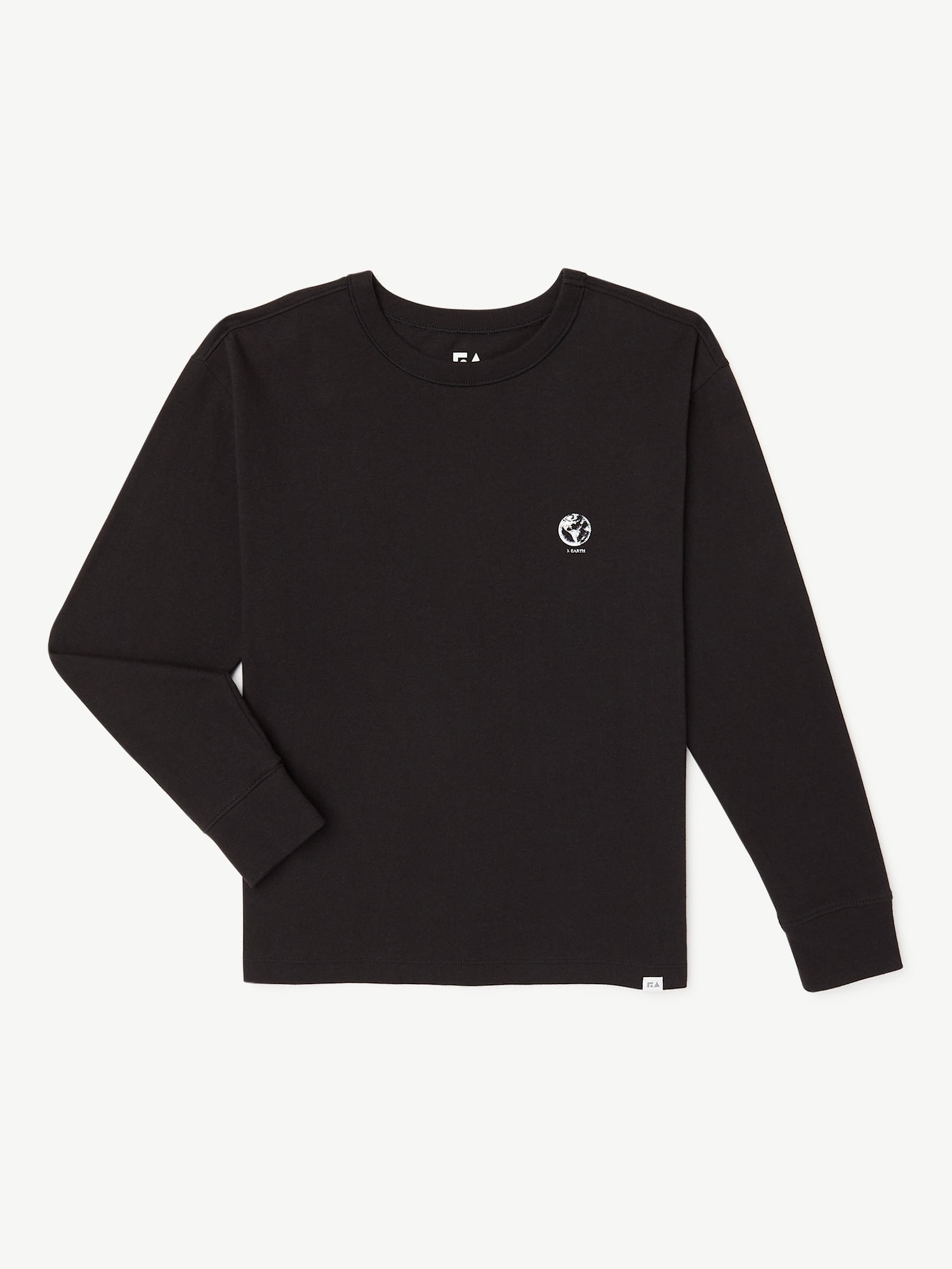 Free Assembly Boys Long Sleeve Graphic Tee, Sizes 4-18