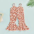 thumbnail image 4 of Combinaison Évasée Sans Manches pour Bébé Fille avec Imprimé Floral Style Décontracté Vêtements d'Été Cool, 4 of 7