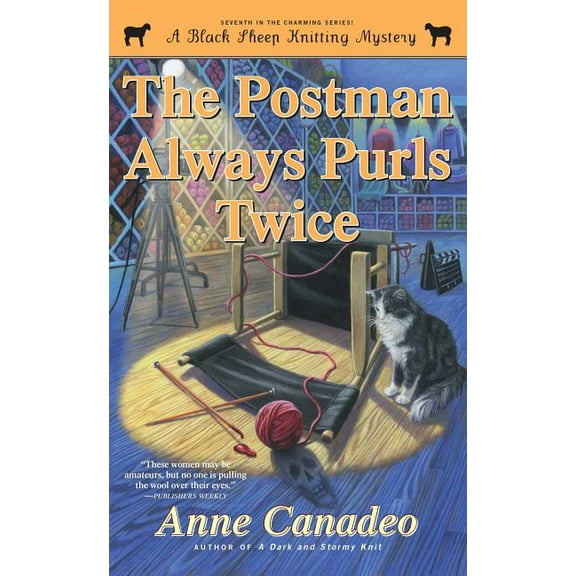 Black Sheep Knitting Mystery The Postman Always Purls Twice, Book 7, (Paperback)
