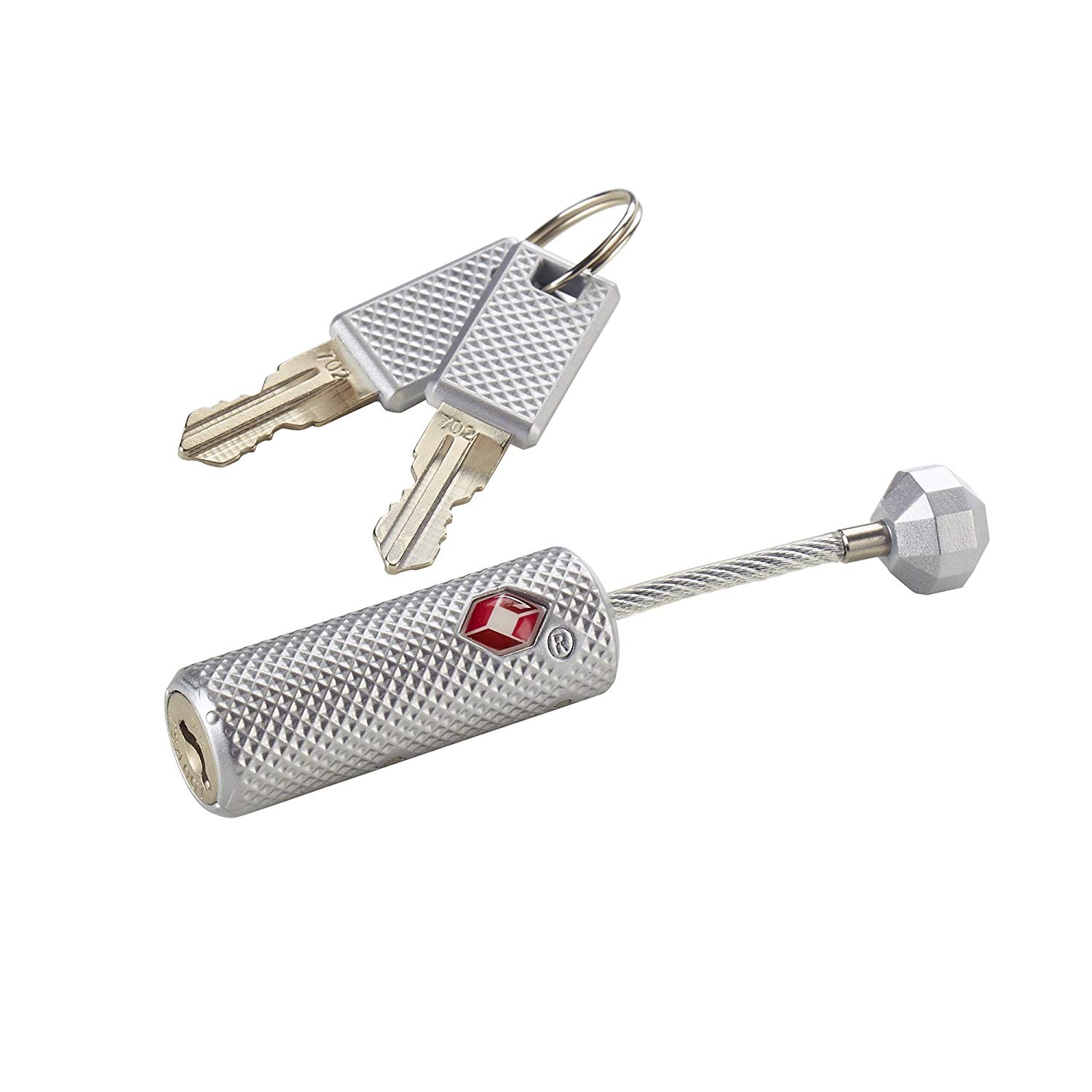 Travelsentry Piston Key Lock, Silver 