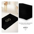 thumbnail image 6 of CTIRCHIU 1Pack Earring Tray Jewelry Box Sponge Liner Flat Plate Space Saving Black 13.4X9.1X0.4In, 6 of 8