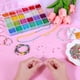 thumbnail image 4 of 14440 cuentas de cristal y 100 cuentas de letras del alfabeto, mini cuentas de 2 mm con cordones elásticos, tijeras para pulseras, joyería y manualidades., 4 of 5